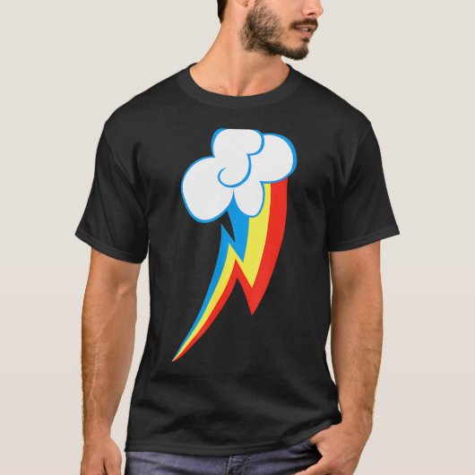 T-shirt Rainbow Dash Cuties Mark (Devant)