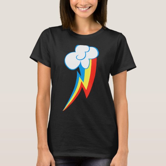 T-shirt Rainbow Dash Cuties Mark (Devant)