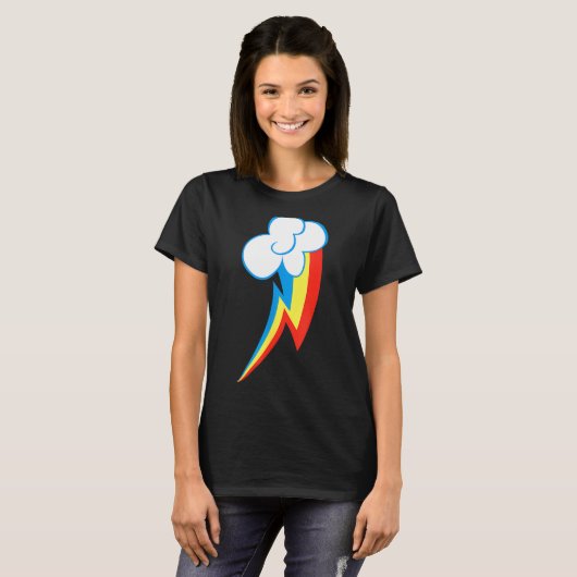 T-shirt Rainbow Dash Cuties Mark  (Devant entier)
