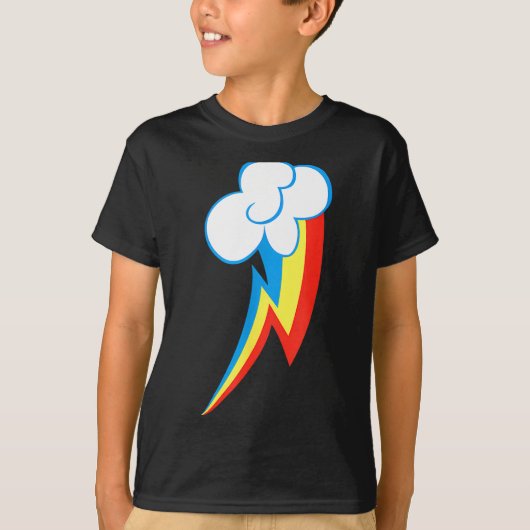 T-shirt Rainbow Dash Cuties Mark (Devant)