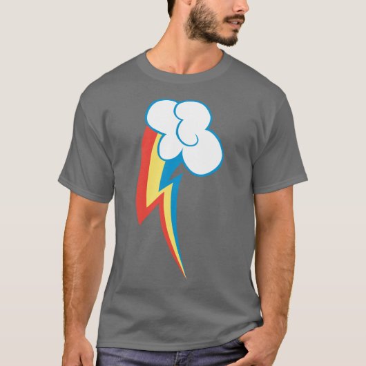 T-shirt Rainbow Dash marque de fabrique amie (Devant)