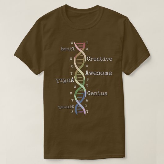 T-shirt Rainbow DNA génial Génome drôle Science Anniversai (Design devant)