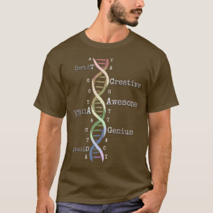 T-shirt Rainbow DNA génial Génome drôle Science Anniversai