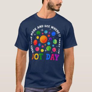 T-shirt Rainbow Dot Day Faites Votre Marque Voir Où Il Fau