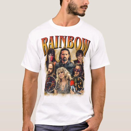 T-shirt Rainbow - English hard rock band (Devant)