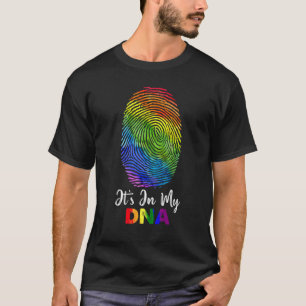 T-shirt Rainbow Fingerprint ADN LGBT Gay pride