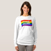 T-shirt Rainbow Flag Fière maman PFLAG fier parent LGBTQ (Devant entier)