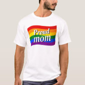 T-shirt Rainbow Flag Fière maman PFLAG fier parent LGBTQ (Devant)