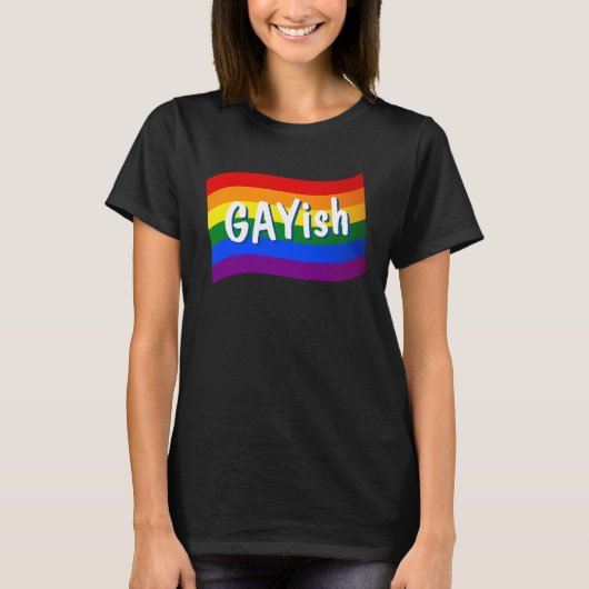 T-shirt Rainbow Flag L'amour gay est amour fierté LGBTQ (Devant)