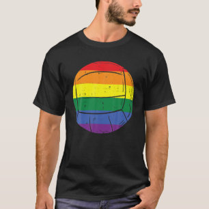 T-shirt Rainbow Flag Volleyball Mois Gay pride LGBTQ Ally