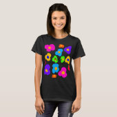 T-shirt Rainbow Flower Pride Love Add Name Text Lqbtq Abst (Devant entier)