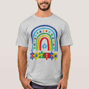 T-shirt RAINBOW FOR AUTISM Brilliant et chemise autistique