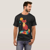 T-shirt Rainbow Fox (Devant entier)