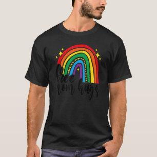 T-shirt Rainbow Free Mom Hugues Lgbt Mom Gay Lesbian Lgbt