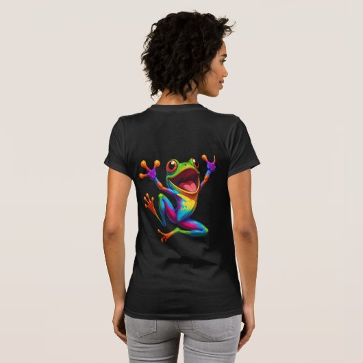 T-shirt Rainbow Frog (Dos entier)