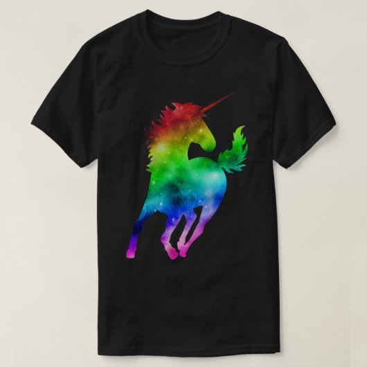 T-shirt Rainbow Galaxy Unicorn essentiel (Design devant)