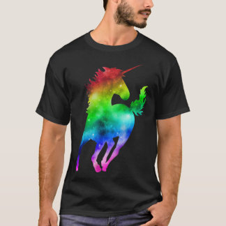 T-shirt Rainbow Galaxy Unicorn essentiel
