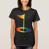 T-shirt Rainbow Golf Flag Funny GolfPride Rainbow Golf (Devant)
