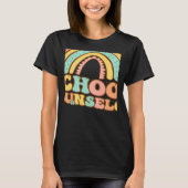 T-shirt Rainbow Groovy School Counselor Guidance Teacher S (Devant)