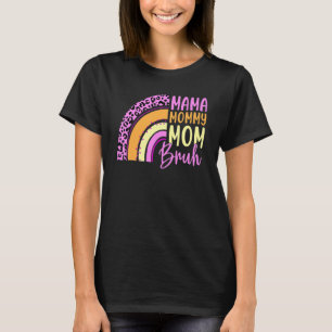 T-shirt Rainbow Happy Mothers Day maman maman maman maman