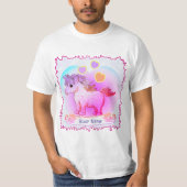 T-shirt Rainbow Hearts Unicorn (Devant)