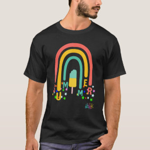 T-shirt Rainbow Hello Magic Summer Icecream Enseignant