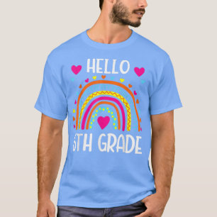 T-shirt Rainbow Hello Sixième Classe Chemise 6e Classe Ret