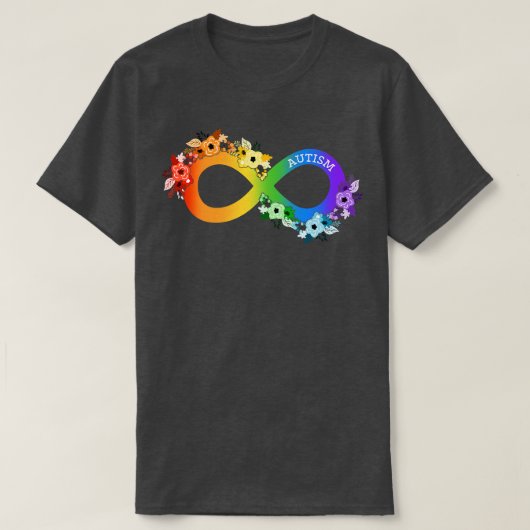 T-shirt Rainbow Infinity ADHD Autism Lutter l'autisme (Design devant)