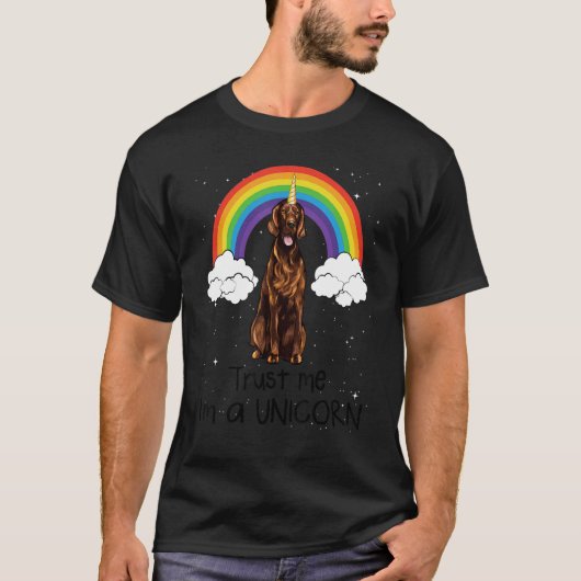 T-shirt Rainbow Irish Setter Faites-moi confiance Je suis  (Devant)