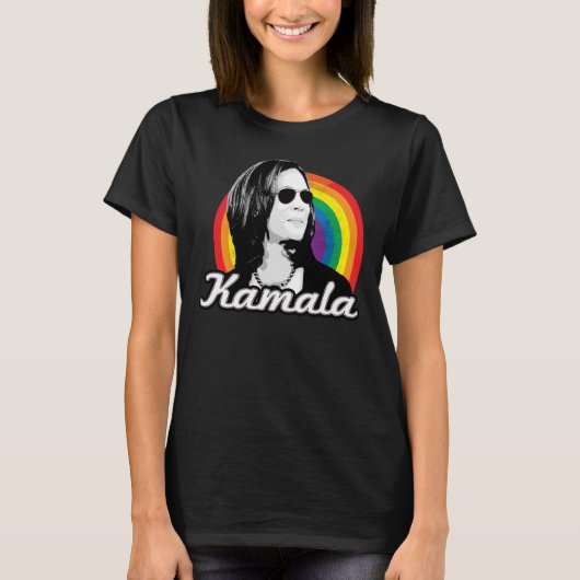 T-SHIRT RAINBOW KAMALA (Devant)