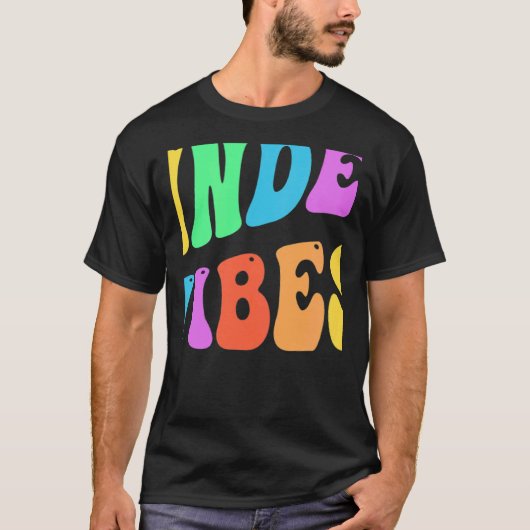 T-shirt Rainbow KINDER VIBES Retro Kindergarten Little Mis (Devant)