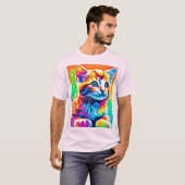 T-shirt Rainbow Kitten Dreams (Devant entier)