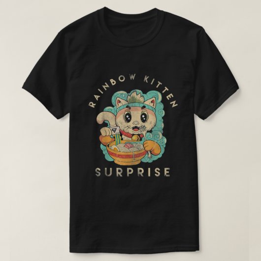 T-shirt Rainbow Kitten Surprise (Design devant)