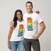 T-shirt Rainbow Kitty Cat Pride (Unisexe)