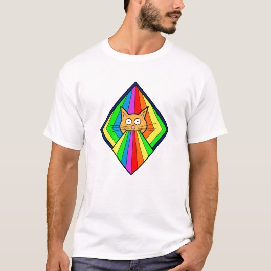 T-shirt Rainbow Kitty Diamond (Devant)