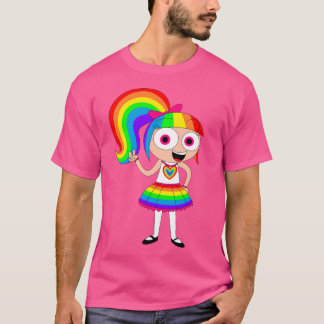 T-shirt Rainbow Kitty Homme