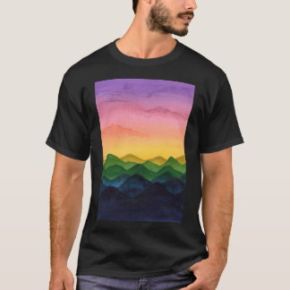 T-shirt Rainbow Landscape Scene Active