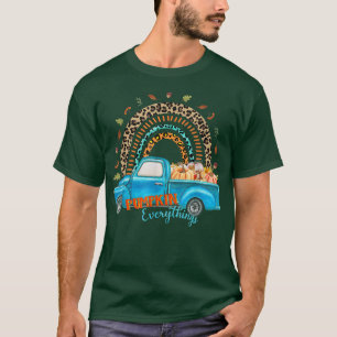 T-shirt Rainbow Leopard Car Citrouille Tout, Automne, Autu