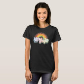 T-shirt Rainbow Leopard élève de 4e année de 4e année Reto (Devant entier)