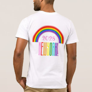 T-shirt Rainbow LGBTQ Ajouter une année ou un texte New Yo