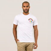 T-shirt Rainbow LGBTQ Ajouter une année ou un texte New Yo (Devant entier)