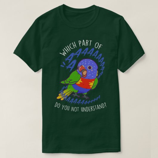 T-shirt Rainbow Lorikeet Parrot Aaaa (Design devant)