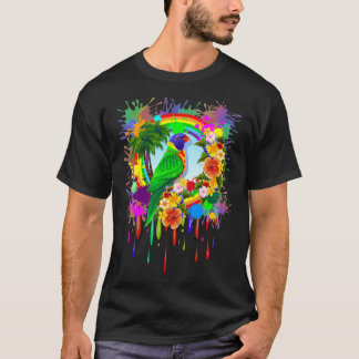 T-shirt Rainbow Lorikeet Parrot Art