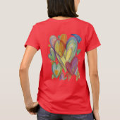T-shirt Rainbow Loss Hearts Art Custom Shirts (Dos)