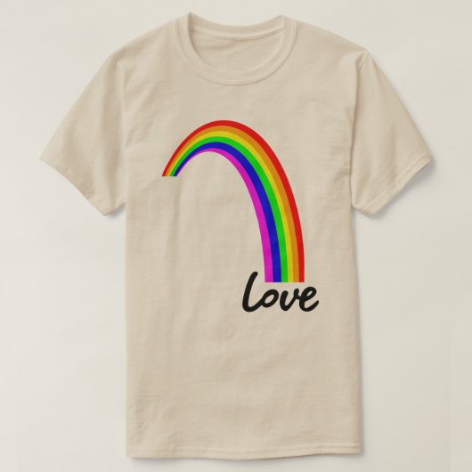 T-SHIRT RAINBOW LOVE (Design devant)