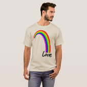 T-SHIRT RAINBOW LOVE (Devant entier)
