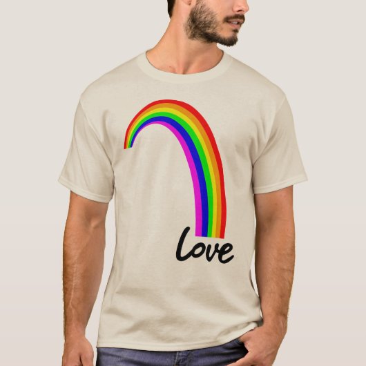 T-SHIRT RAINBOW LOVE (Devant)