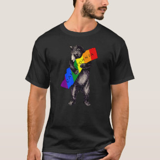 T-shirt Rainbow Love California Lgbtq Vintage Cali Bear Pr