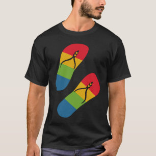 T-shirt Rainbow Love Flip Flop Sandales