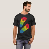 T-shirt Rainbow Love Flip Flop Sandals (Devant entier)